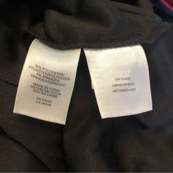 Anne Klein Faux Wrap Stretch V-Neck Midi Cocktail Dress Women’s Size 6 Y2k Sexy - Picture 6 of 7